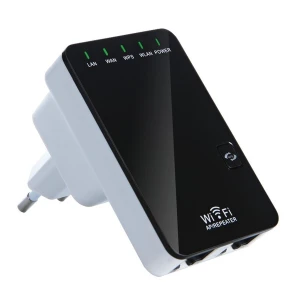 WiFi-repeater 300 Mbps med 2 RJ45-portar - Extender och accesspunkt