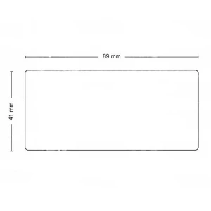 satkit Rulle med 300 självhäftande etiketter kompatibel Dymo 11356 89mm x 41mm