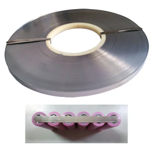 Stålremsa på rulle 0,1mmx5mm 1kg för 18650-batterier