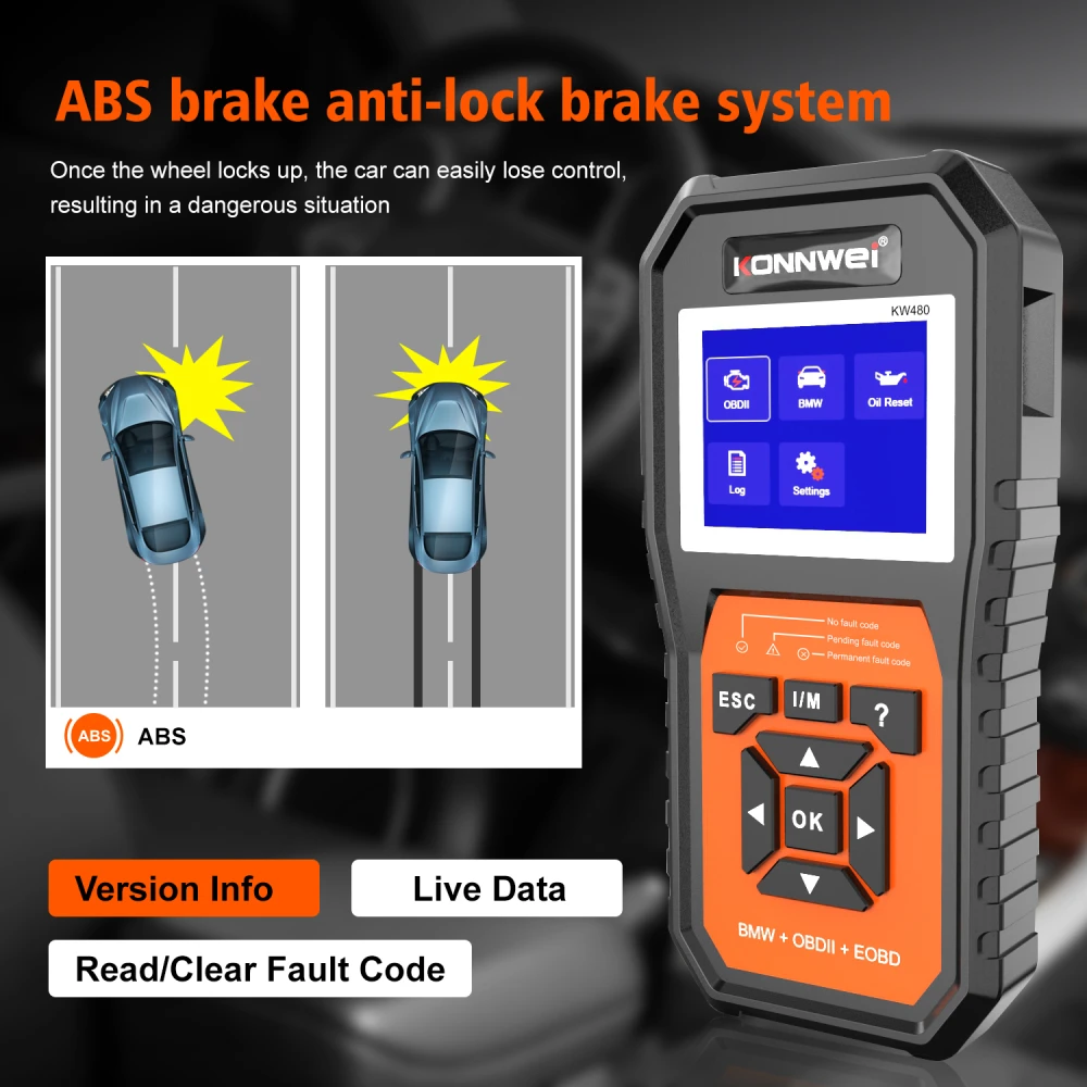 BMW diagnosscanner Konnwei KW480 - OBD2-verktyg för BMW