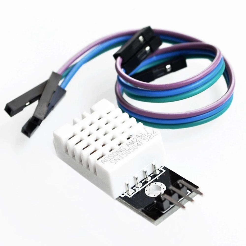 DHT22 temperatur- och fuktsensor kompatibel med Arduino