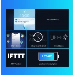 Trådlös dörr- och fönstersensor SONOFF DW2 RF för hemlarm