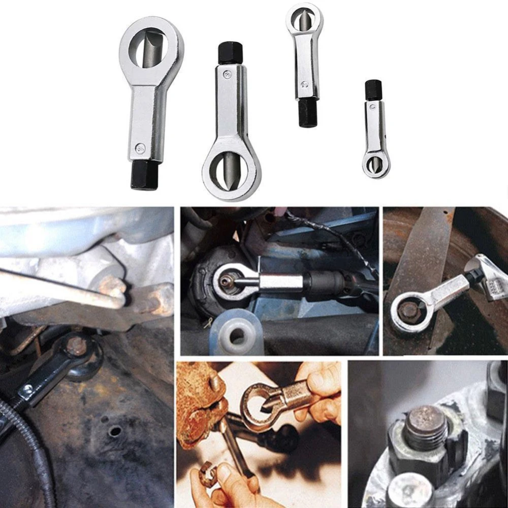 Set med 4 manuella mutterknackare i metall, skruvseparerare TSX TOOL