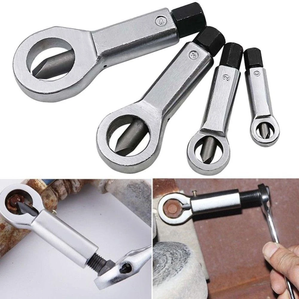 Set med 4 manuella mutterknackare i metall, skruvseparerare TSX TOOL