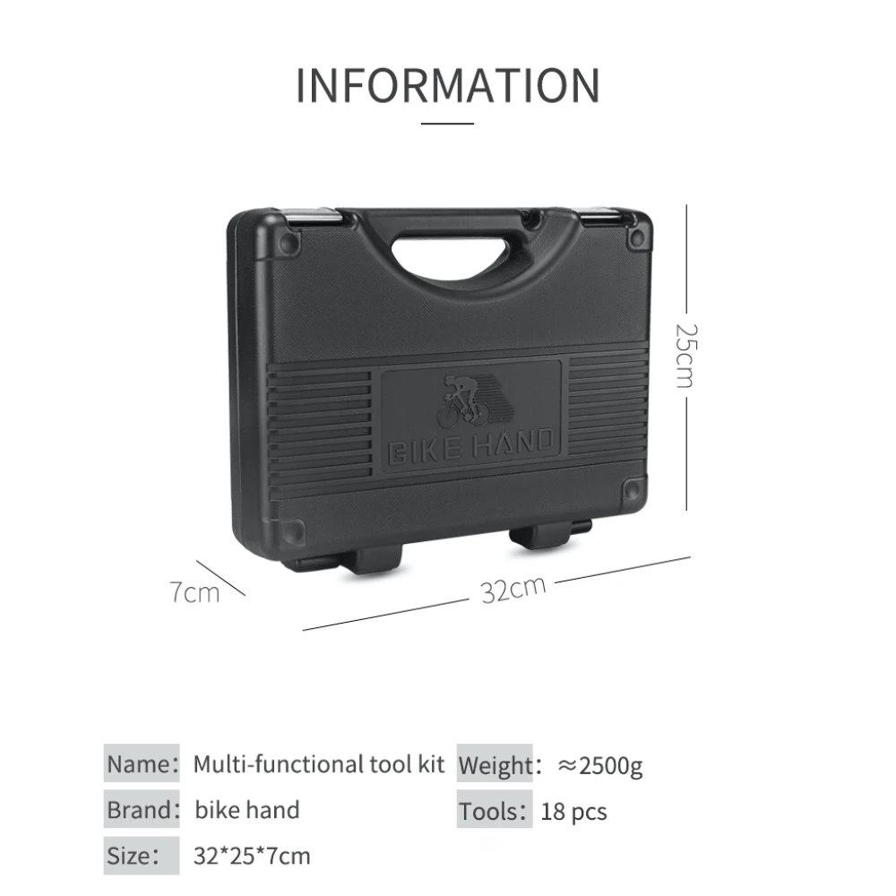 Cykelverktygsset 18 i 1 Bikehand - multifunktionellt set