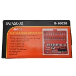 1/4 sexkants hylsnyckelsats 46 delar TSX TOOL för bil och DIY