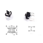 Conjunto de pulsadores táctiles variados para proyectos electrónicos satkit