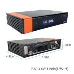 Conexiones traseras del sintonizador Freesat V8 Nova HD wifi