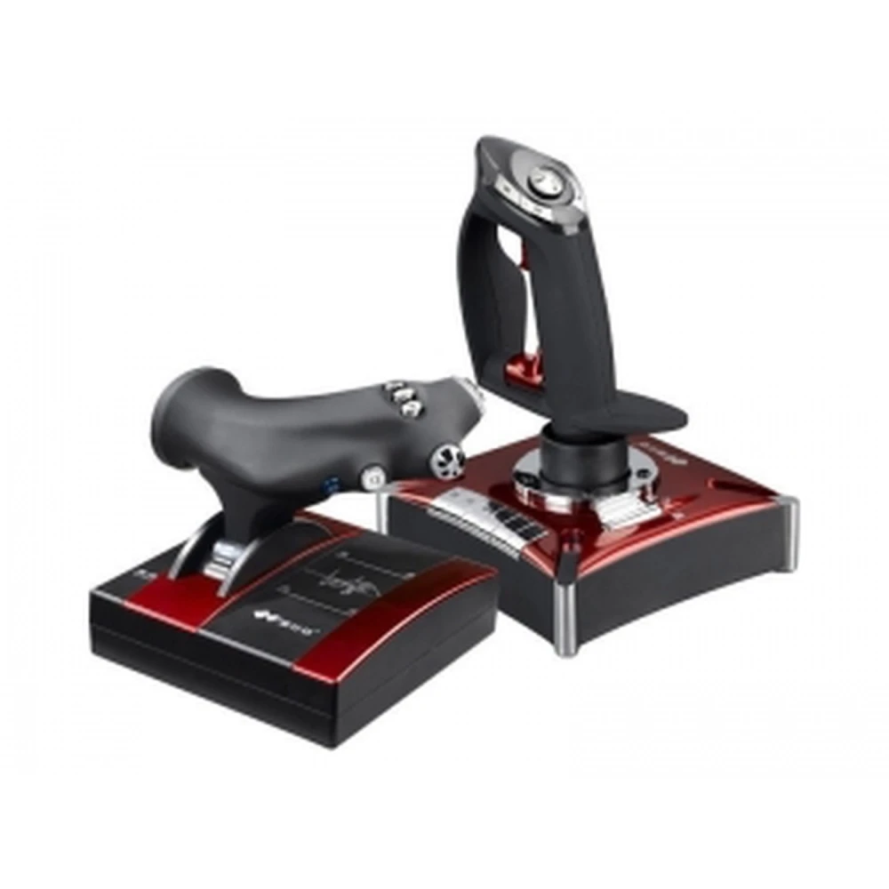 Dubbel joystick flygkontroll för PC med gamepad och dual throttle