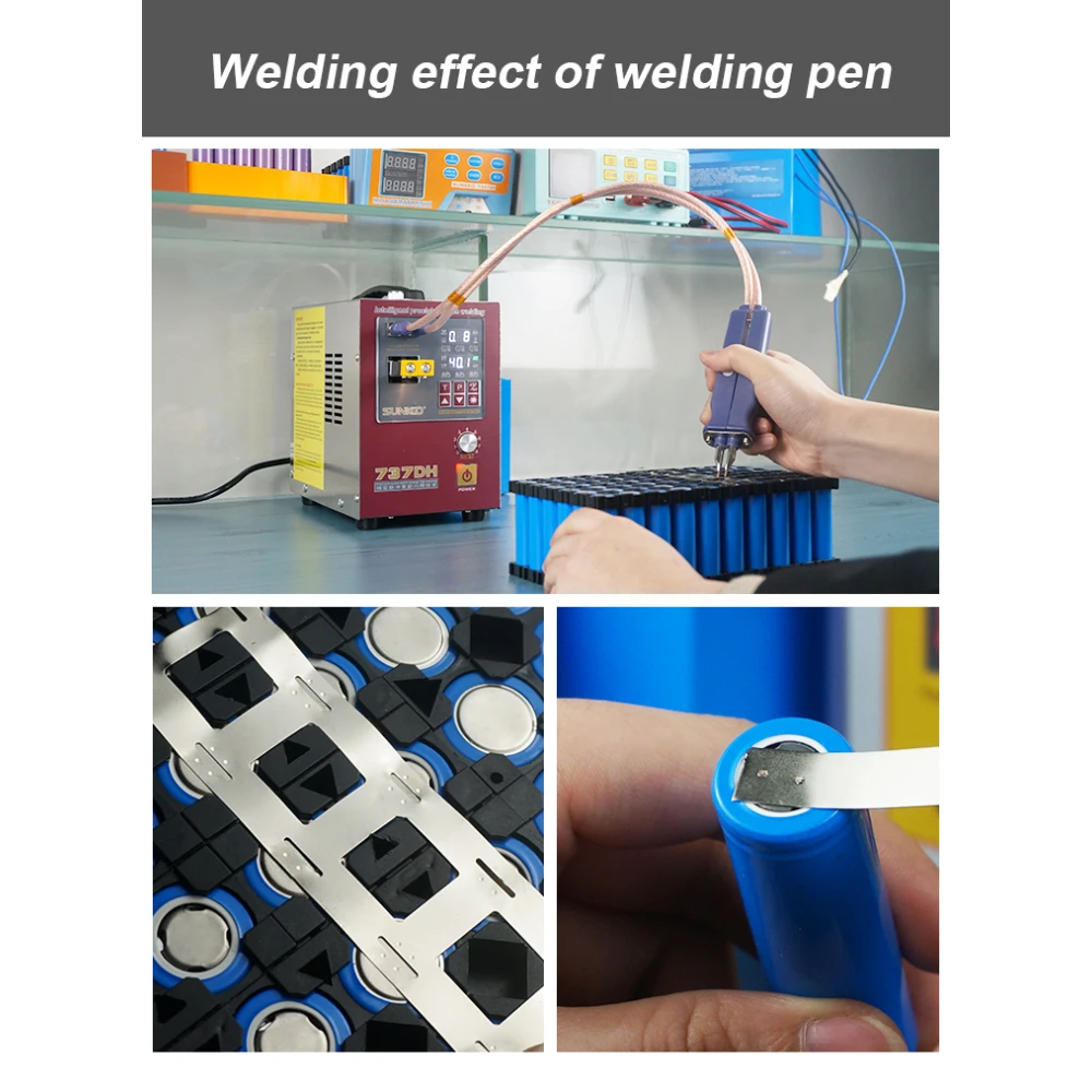 Sunkko 737DH punktsvets för litiumbatteri 18650 14500 21700