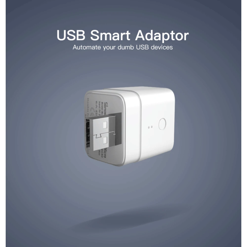 SONOFF Micro smart USB-adapter för fjärrstyrning och automation