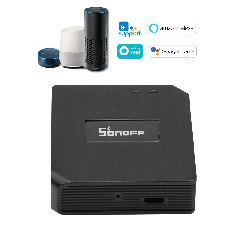 Sonoff RF Bridge 433MHz WiFi trådlös, kompatibel med Alexa och Google Home