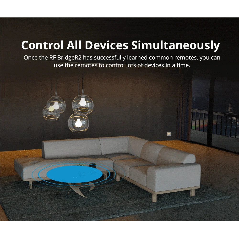 Sonoff RF Bridge R2 433MHz WiFi - RF till WiFi-brygga