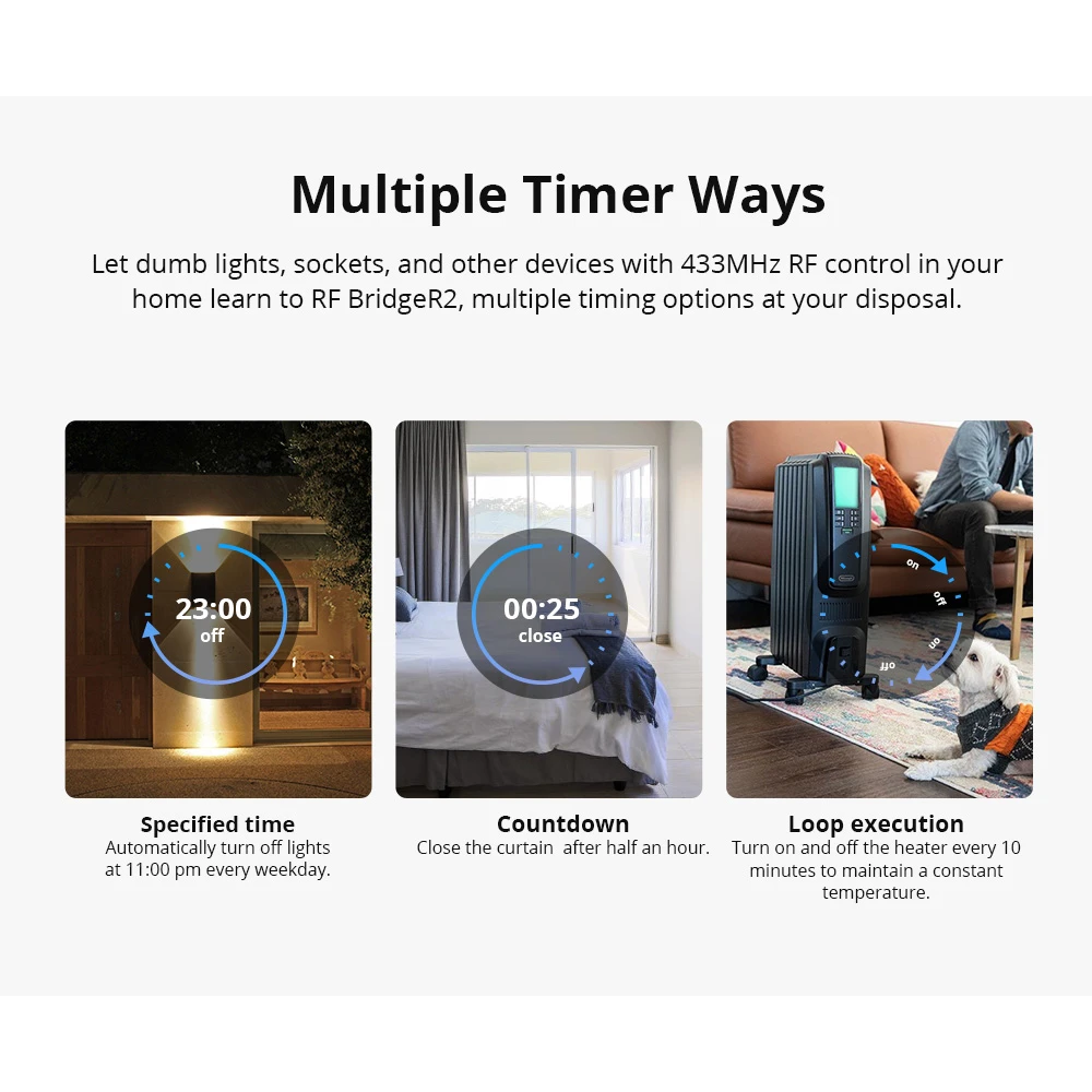 Sonoff RF Bridge R2 433MHz WiFi - RF till WiFi-brygga
