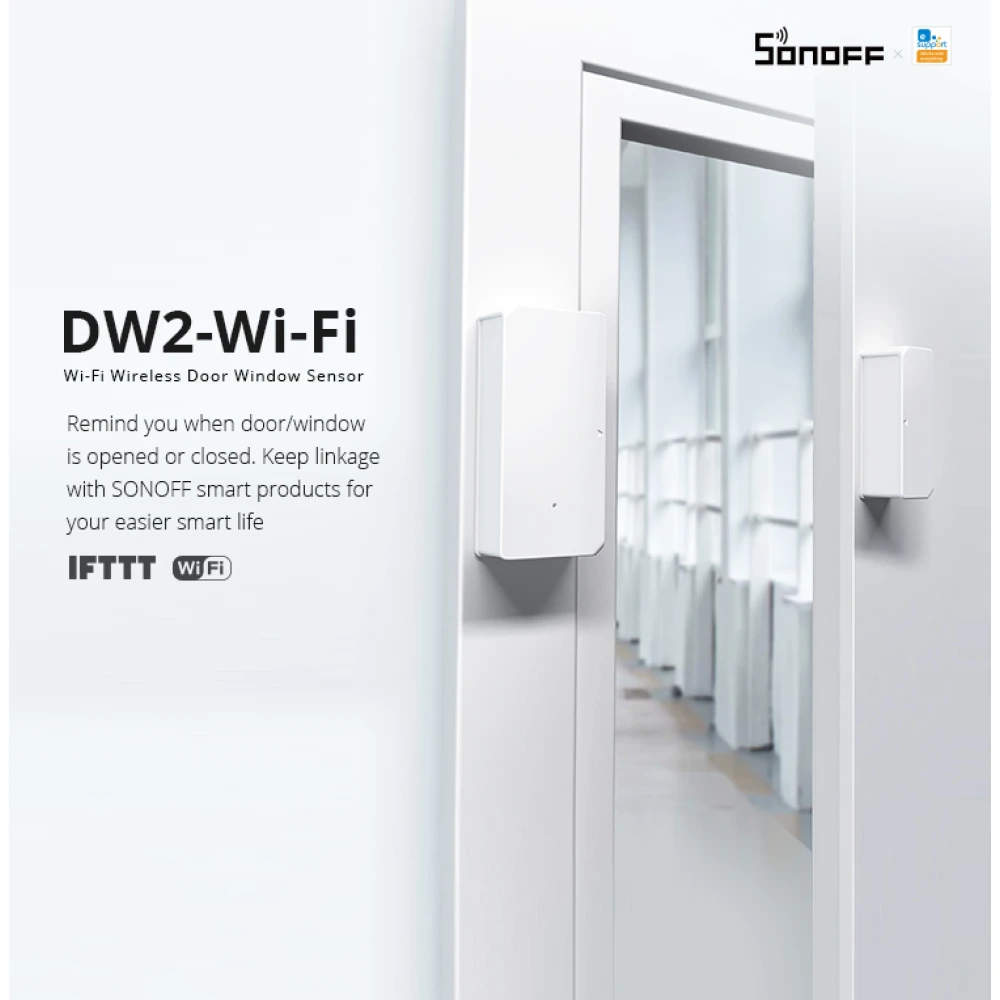 SONOFF SDW2 WiFi trådlös dörr- och fönstersensor