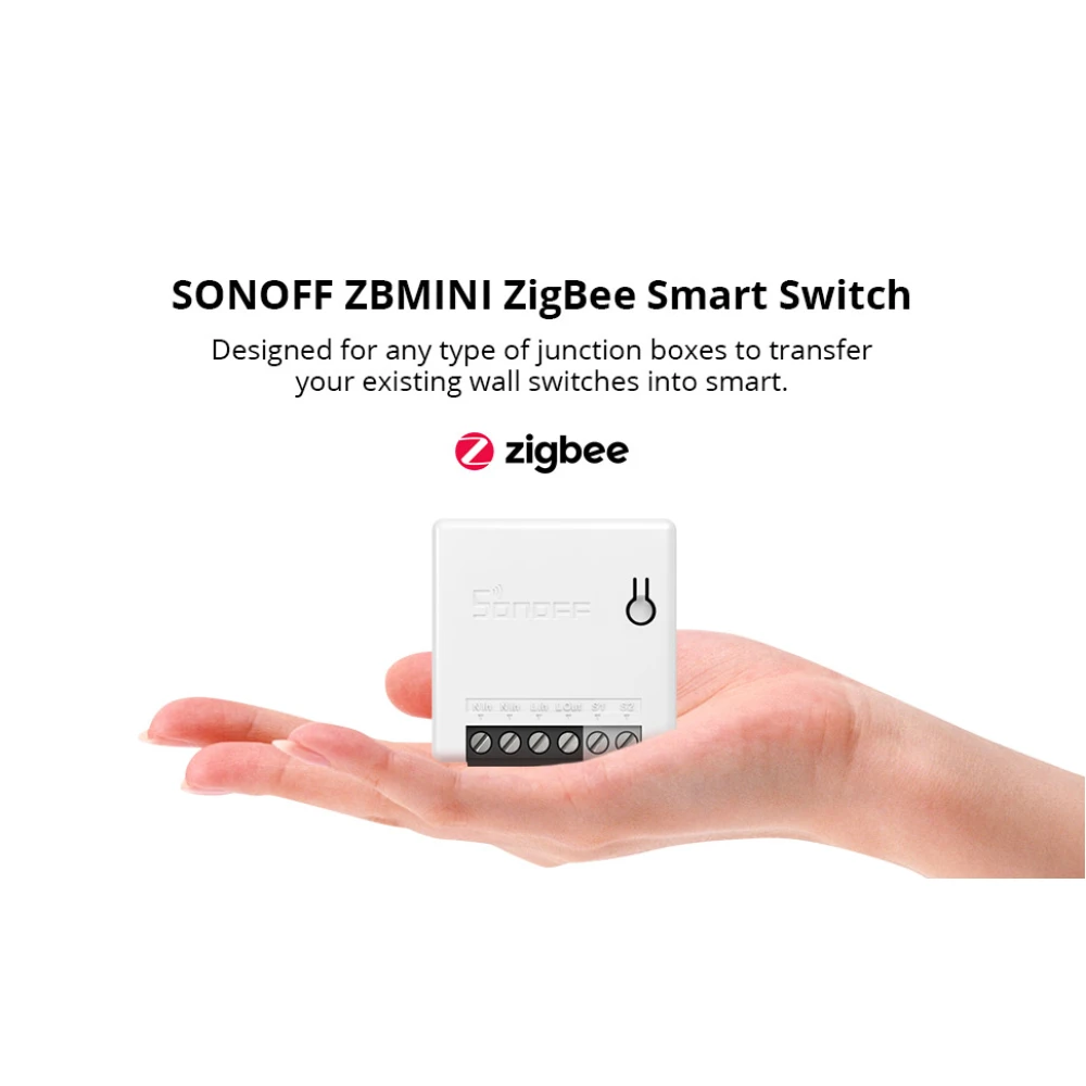 SONOFF ZBMINI ZigBee smart strömbrytare mini för 2-vägs ljusstyrning