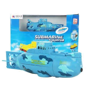 Mini RC-ubåt 3 kanaler - Rc Micro Submarine blå Satkit
