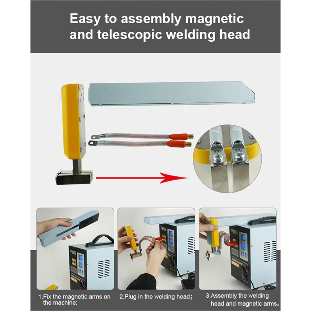 SUNKKO 738AL: Punktsvets för litiumbatterier 18650