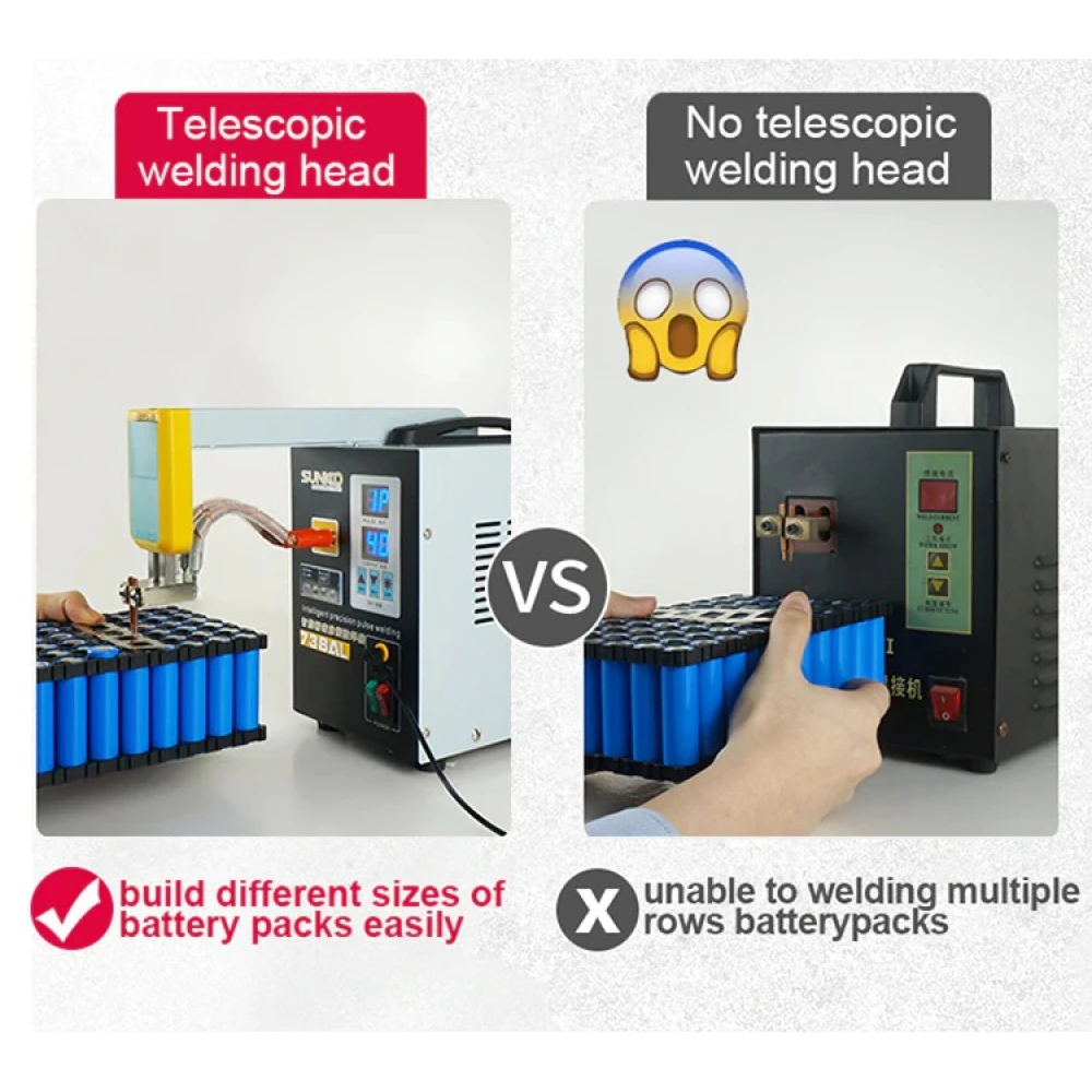 SUNKKO 738AL: Punktsvets för litiumbatterier 18650