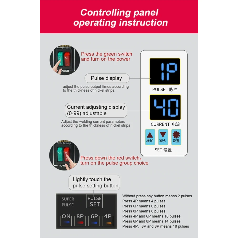 SUNKKO 738AL: Punktsvets för litiumbatterier 18650