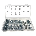 Sortiment av hydrauliska smörjnipplar M6, M8 och M10 - 110 delar