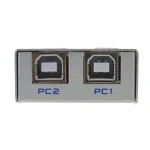Conmutador USB 2.0 con indicadores LED y botones para cambiar entre PC