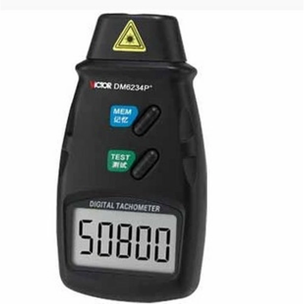 Digital portabel tachometer Victor DM6234P+ för exakt RPM-mätning