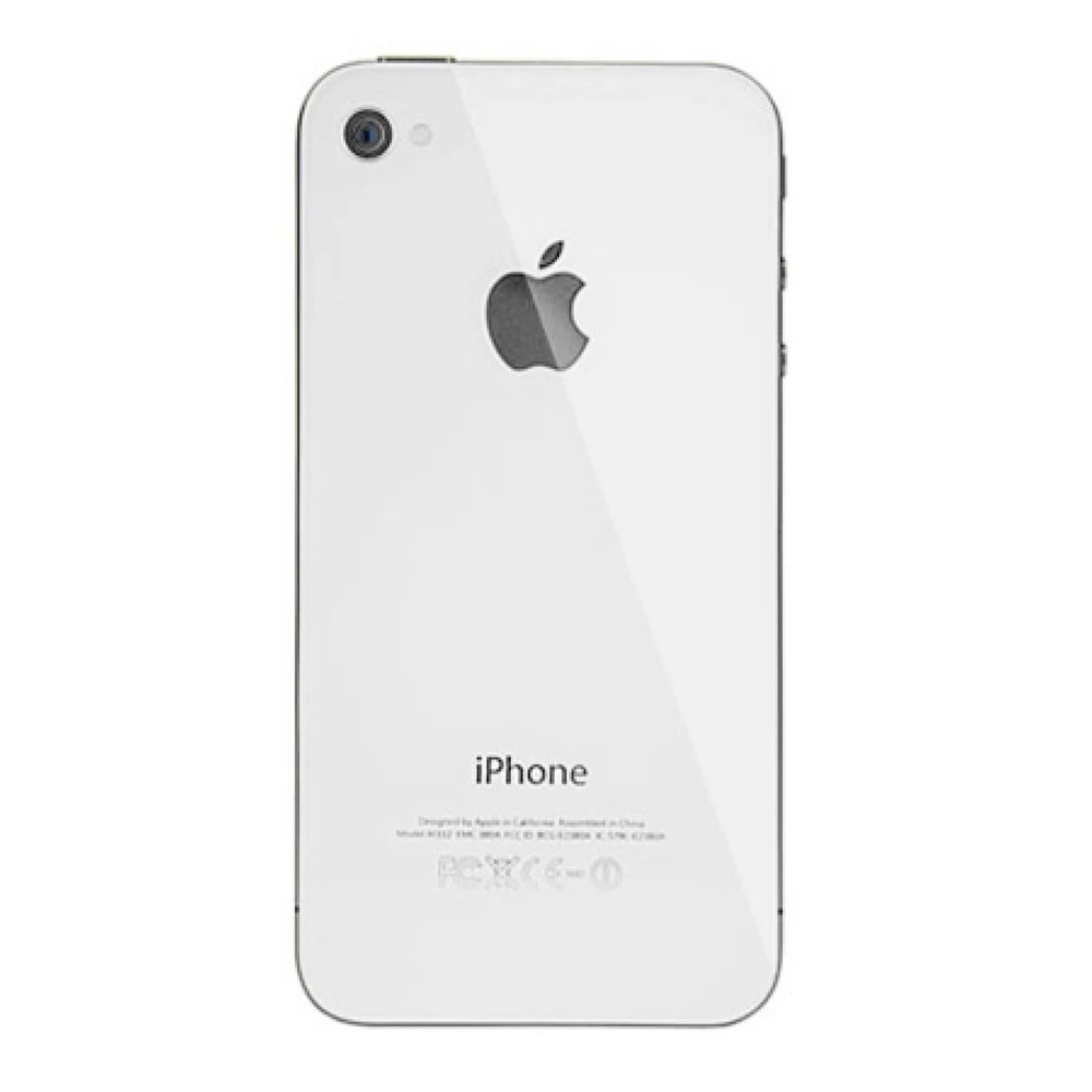 Bakre glas till iPhone 4 vit för reparation och original reservdel