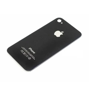 Bakstycke i glas iPhone 4S svart - original reservdel Satkit