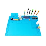 Värmebeständig silikonmatta 500º för mobil- och datorreparation 48x32cm