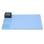 Vista lateral del tapete térmico CPB320 mostrando su grosor y dimensiones compactas