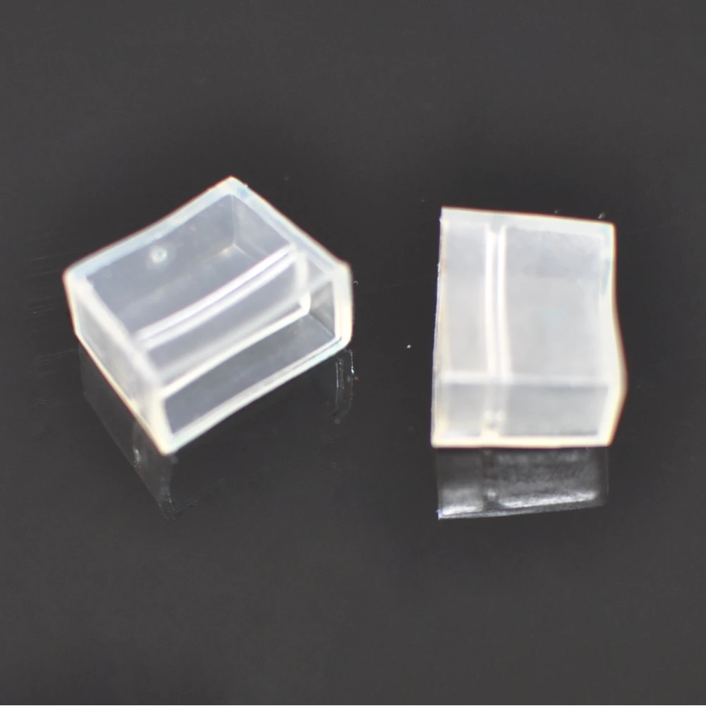 Transparent PVC-ändpropp för LED-list 220V AC 14mm