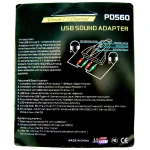 Tarjeta de sonido USB dual en uso con auriculares y micrófonos
