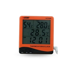 Digital termometer med extern sond Victor VC230A med hygrometer och larm