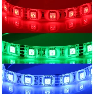LED-list 12V RGB 5 meter dimbar SMD5050 60 LED per meter IP65