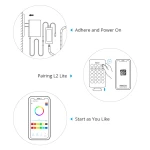 SONOFF L2 Lite smart WiFi LED-lista 5 meter med fjärrkontroll och app