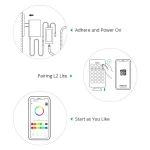 SONOFF L2 Lite smart WiFi LED-lista 5 meter med fjärrkontroll och app