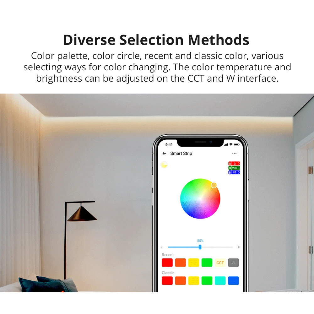 SONOFF L2 Lite smart WiFi LED-lista 5 meter med fjärrkontroll och app