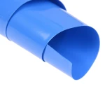 Protección con tubo termoretráctil azul en conexiones eléctricas