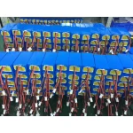 Krympslang PVC 1m x 210mm x 0.15mm för batteripack blå