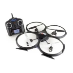 U818A quadcopter med HD-kamera, 2,4GHz, 4 kanaler och inbyggt gyroskop