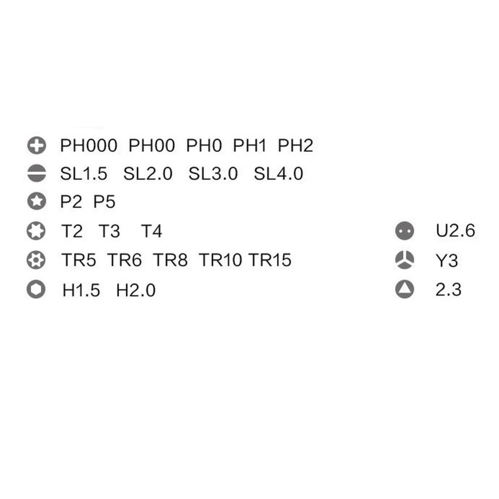 Detalle de puntas magnéticas de acero S2 del juego Xiaomi Mijia Wiha 24 en 1